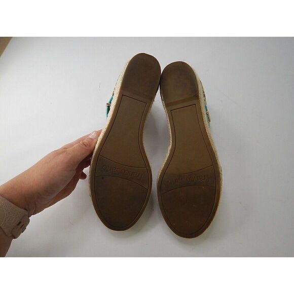 Franco Sarto Clemens Jute Wrapped Espadrille Wedge Sandals, Multi Stripe,Size 8W - Picture 4 of 6